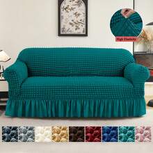 XM-Mirelitho 1 Piece  Sofa Cover Elastic Living Room Sofa Cover Pet Anti-Dirty Universal Sofa Protector Home Decoration Sofa Cushion Cover - Xanh rừng-2 - Xem 1