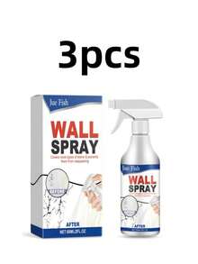 JUE FISH Jue-Fish Home Wall Direct Spray Paint, Indoor Renovation & Repair All-In-One Spray! Easily Solve Wall Stains, Peeling, Flaking And Other Problems, Fast-Drying With Strong Coverage, Old Walls Instantly Become New. Simple And Convenient Operation, One Spray And It's Clean, Beginners Can Easily Get Started. One Bottle Handles Wall Renovation And Repair, Making Your Home Walls Look Brand New. - A - View 8