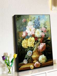 Sommerliches Blumenmotiv Digitales Ölmalerei-Set für Erwachsene und Anfänger 40x50cm/16x20in/1 Stück, ungerahmt, DIY mit Pinseln und leicht zu malendem Acrylfarben-Set, Heimdekoration Kunsthandwerk, ideales Geschenk zum Geburtstag, Vatertag, Weihnachten, Muttertag und Valentinstag - Heilblume - Übersicht 10