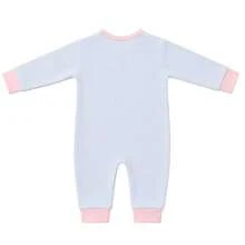 Baby Love Macacão Bebê Menina Manga Longa Malha 100% Algodão Com Laço Delicado Confortável Antialérgico - Branco - Visão 7