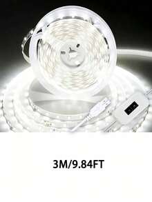 Luz LED Inteligente 2835 con Retroiluminación LED Deportiva USB 5V, Interruptor de Sensor de Escaneo Manual, Luz de Sensor de Escaneo Manual Decorativa, Adecuada para Dormitorio, Fiestas Navideñas Familiares, Cocina, Decoración de Armario. - Blanco - Ver 19