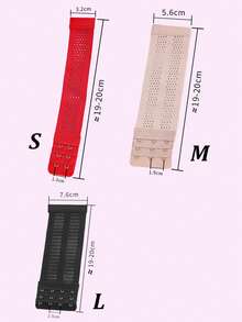 Elastic Extra Long Bra Extender, 3 Rows 2 Hooks Design, Multiple Colors Available: Apricot White, White, Fashion Accessory, Perfect Fit For Bras - Multicolor - View 6