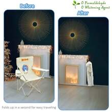 Silla plegable de playa para niños silla de camping para niños con paraguas al aire última intervensión ligera y resistente para playa camping picnic - Azul - Ver 6