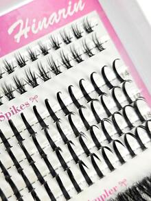 Hinarin 280PCS 3-In-1 False Eyelash Clusters 80D Lashes Fairy Hair Lower Lashes Reusable Thick Fake Eyelash Clusters Single Strand False Lashes Pointed Tip Eyelash Cartoon Clusters Mink Lash Strips Densely Packed False Eyelashes - D - View 3