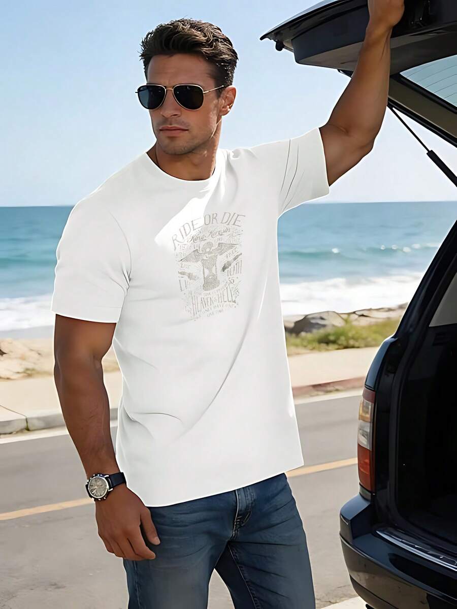 Men T-Shirts - White - View 1