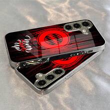 24-Stunden-Versand aus Deutschland |   "Never Give Up" Red & Black Pattern New Electroplated Glass Case mit Anti-Stain, Camera Protection & Shockproof – kompatibel mit Apple  11/12/13/14/15/16/17 Pro Max/Plus/SE/Air – Perfektes Geschenk – für Samsung Galaxy S21/S22/S23/S24/S25 Ultra - 1 Stück Bildfarbe - Übersicht 5