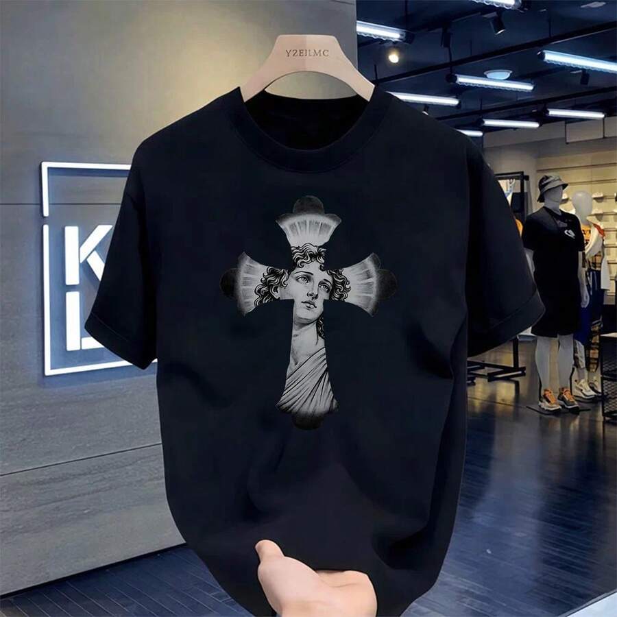 Camisetas masculinas - Preto - Ver 1