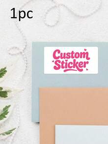 Pegatinas rectangulares personalizadas, Pedido, Logotipo, Etiquetas de envío, Negocios, Personalizado, Etiquetas, Fiesta/Cumpleaños, Regalo, Pegatinas del Día de la Independencia - Multicolor - Ver 13