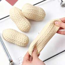 Squishy Realistic Peanut Flour Soft Chewy Q-Elastic Fingertip Stress Relief Toy, Gift For Family And Friends, Desk Ornament, Photography Prop, For Students/Office Workers/Office/Daily Relaxation And Stress Relief, Halloween/Birthday/Party Gift - Multicolor - View 3