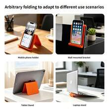 1pc Phone Holder, Stable Flexible Stand, Suitable For Bedside And Desktop, Adjustable Without Blocking Subtitles, Portable Foldable, Universal For Phone And Tablet - Multicolor - View 5