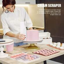 Cake Scraper For Tall Cake Decorating,Smoothe Acrylic Material,8 Inch - White - View 5