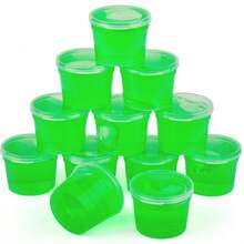 12 Peças Mini Conjunto de Slime de Cristal nas cores Vermelho, Verde, Azul, Rosa, Amarelo, Roxo, Adequado para Meninas, Lembrancinhas de Festa, Brinquedos Anti-Estresse para Meninos, Slime Macio DIY (30ml) - Multicolorido - Visão 7