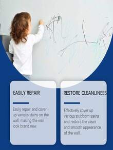 JUE FISH Jue-Fish Home Wall Direct Spray Paint, Indoor Renovation & Repair All-In-One Spray! Easily Solve Wall Stains, Peeling, Flaking And Other Problems, Fast-Drying With Strong Coverage, Old Walls Instantly Become New. Simple And Convenient Operation, One Spray And It's Clean, Beginners Can Easily Get Started. One Bottle Handles Wall Renovation And Repair, Making Your Home Walls Look Brand New. - A - View 4