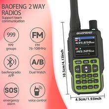 2件組 BAOFENG MINI 5 輕量對講機套組，附 701 天線*2、7色天線環，電子戶外通訊設備，便攜易攜，適合釣魚、登山、飯店、車隊使用 - 綠色 - 查看 4