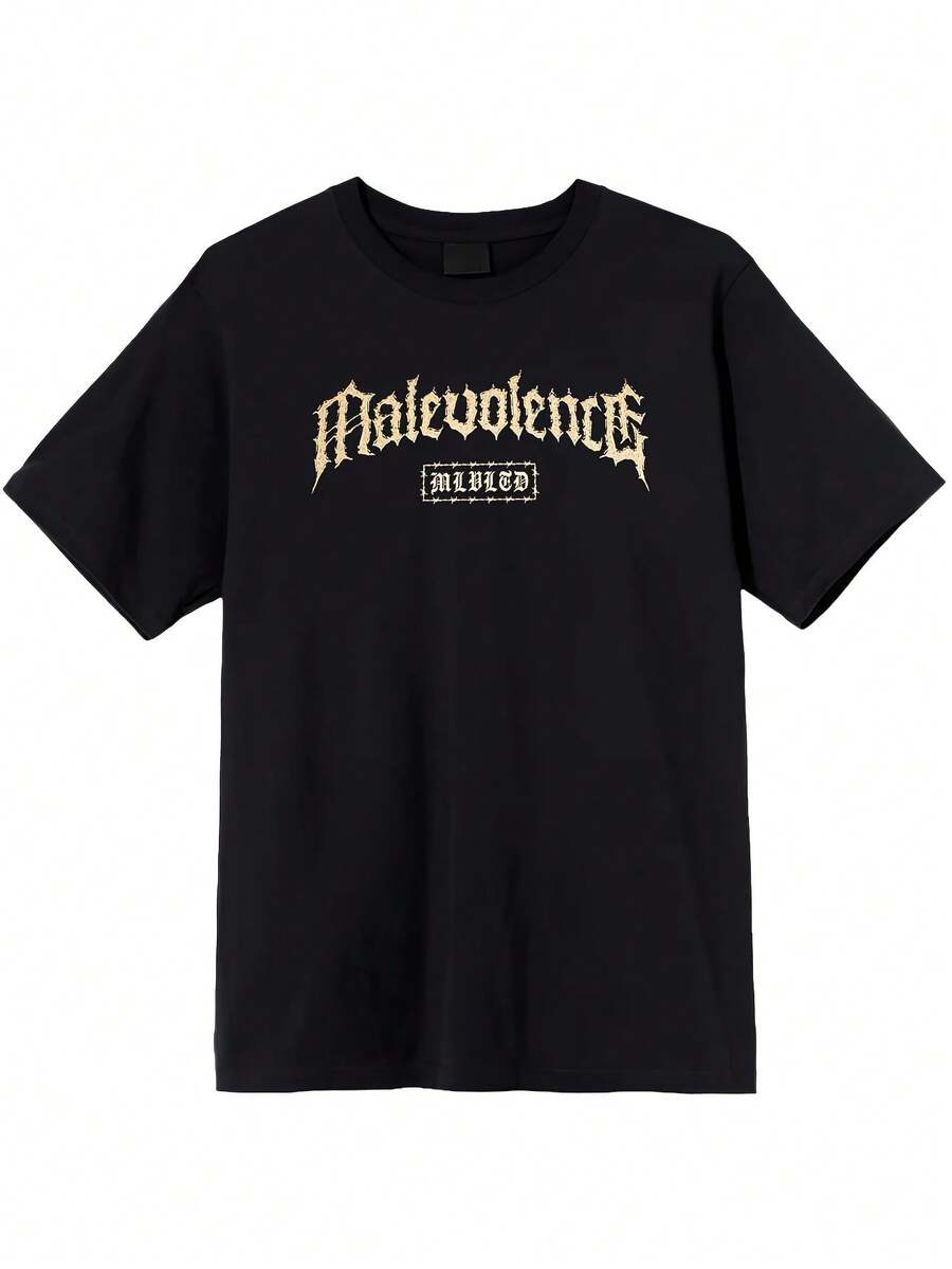 MujerTshirt For Men With Malevolence Design, Artwork With Malicious Intent - Back - View 1