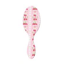 1 Stück hitzebeständige Seiden-Luftkissen-Bürste mit großem ovalem Erdbeer-Schleifendruck, entwirrende Massage-Kopfhautbürste, rosa Erdbeer-Spitzen-Muster Luftkissenbürste, mädchenhafte Luftkissen-Massagebürste, antistatische Entwirrbürste, süßer Stil Kopfhautpflegebürste, tragbare Haarpflege-Stylingbürste für zu Hause - Verschiedenfarbig - Übersicht 5