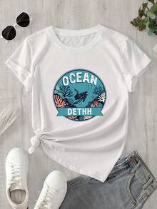 Halloween Graphic T-Shirt - White - View 1