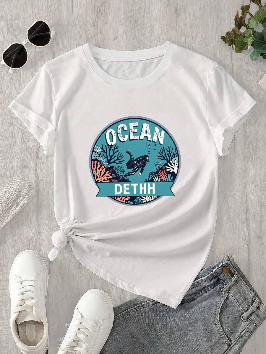 Halloween Graphic T-Shirt - White - View 1