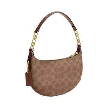 Coach Printed Ladies' Shoulder Bag CEL06IMXHE - 棕黃色/褐色CEL06IMXHE - 查看 3