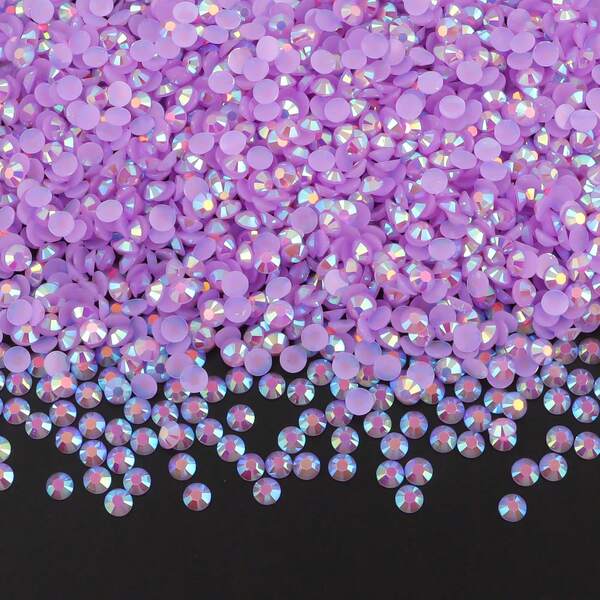 500pcs/1000pcs Resin DIY Jelly Rhinestones Flat Back Mini Round Rhinestones For Phone Case, Cup, Shoes, Boots, Clothing Decoration, Handmade DIY Idol Fan, Name Tag
