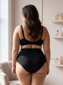 Kit 2 Calcinhas Cinta Plus Size Pala Dupla Cintura Alta até tamanho 56 - Multicolorido - Visão 9
