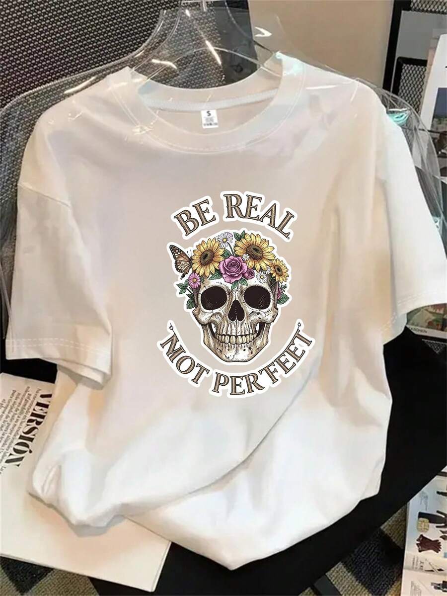 Halloween Graphic T-Shirt - 白色 - 查看 1