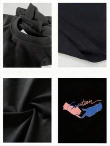 Women T-Shirts - Black - View 4