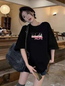 Women T-Shirts - Black - View 3