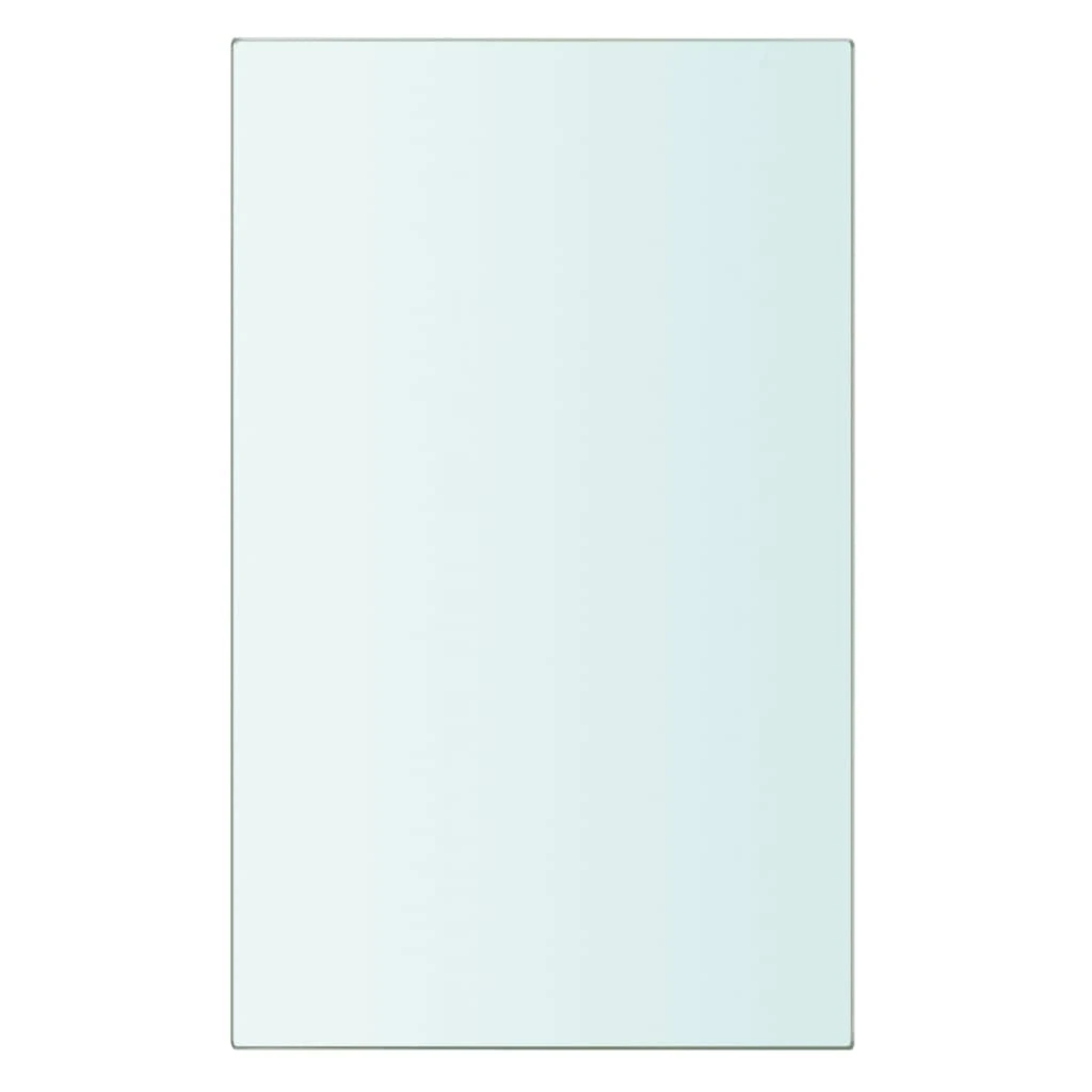 Mensola in Vetro Trasparente 20x12 cm - Chiaro - Visualizzare 1