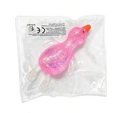 1pc Colorful Shiny Cute Duck Squishy Toy Set, Soft Slow Rebound Stress Relief Fidget Toy With Flowing Glitter, Suitable For Kids And Adults, Perfect For Party Favors, Birthday Gifts And Desk Decor - Multicolor - View 15