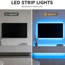 3.28ft-98.4ft 臥室 LED 燈條,RGB 變色 LED 燈,附 APP 遙控、音樂同步、定時與可調光房間裝飾燈 - 3535RGB - 查看 6