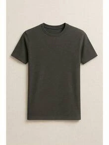 IMPALA T-Shirt Made Of 100% High-Quality Cotton, This T-Shirt Guarantees Exceptional Softness To The Touch, Round Neck With "Dad Special Edition Hero Emblem" Print And Short Sleeves - 深灰色 - 查看 3