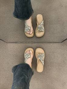 Women Platforms & Wedge Sandals - Beige - View 9