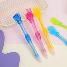 Back To School Special Offer, Transparent 0.5mm Gesture Hand Bone Shaped Ballpoint Pen 3/6/10pcs Set, Perfect For Creative Stationery, Gesture Writing, And As Office Use Or Signature Document Prize Gift. - Multiple Styles - View 3