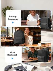 Mochila de viaje unisex de gran capacidad con compresión al vacío, bolso de hombro, bolsa de almacenamiento multifuncional con compresión al vacío, mochila práctica de gran almacenamiento casual & de negocios para estudiantes, múltiples compartimentos y bolsillos para un almacenamiento clasificado y ordenado. - Multicolor - Ver 9