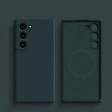VRNOEI 奢華磁吸無線充電手機殼，相容 iPhone 16 14 13 12 11 15 17 18 Pro Max，天鵝絨材質，相容 iPhone 17 AIR 14 15 16 Plus，手機殼配件，相容 Galaxy S26 S24 S23 S22 S21 S25 Ultra Plus，磁吸無線充電保護殼 - 墨綠色 - 查看 54