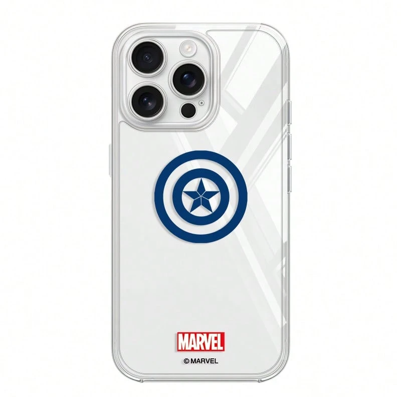 Miniso Marvel 鋼鐵人 美國隊長 蜘蛛人 黑豹手機殼 防護保護套 透明防摔軟殼,適用於 iPhone 18 Pro Max/18 Pro/17/17 Pro/Air/16 Pro Max/15 Plus/14/13/IP17/15 Pro/12 Pro/11/16 Plus,相容 Apple - 無色 - 查看 1