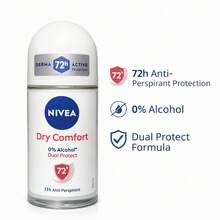 Nivea - Dry Comfort Roll-On - 1.69 Fl Oz - Pack Of 2 - 多樣化香型 - 查看 2