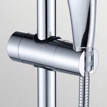 1pc Adjustable ABS Replacement Handheld Shower Head Slider Holder Bracket, Universal Shower Lift Rod Fixing Base - Mid-interval - View 9