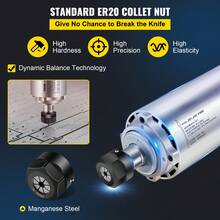 Air Cooled Spindle Motor ER20 CNC Spindle Milling Motor 2.2KW Spindle Motor 24000 RPM 400 Hz For CNC Router Engraving Milling Grind Machine 220V - 2.2KW 24000 RPM - View 3