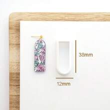 Basic Geometric Shape Jewelry Making Kits, Long Oval, Long Raindrop Polymer Clay Cutters For Earrings Crafting, Diamond, Rounded Hexagon, Tall Ladder-Shaped Clay Molds For Pendant & Necklace Making - White - View 13