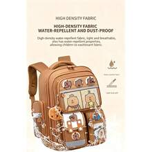 3D Game Backpack Set - New Year Gift For Pupils, Large Capacity School Bag With Lunch Bag - Orange - View 2