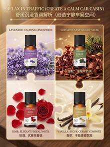 YITUMU 4/6/8入精油套組，適用於車用擴香器與加濕器，水溶性芳香療法香氛禮盒，持久放鬆車內與居家臥室空氣清新劑 - 10ml / 0.34 fl.oz per bottle - 查看 6