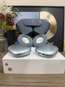 [BeatBay]MAXPRO5 High-End Over-Ear Bluetooth Headphones, Detachable Magnetic Ear Cups, Bluetooth Function, Ultra-High Sound Quality Full-Package Headphones, Including Headphone Cases And C-Shaped Charging Cables,For  Father's Day Gift - 藍色 - 查看 4