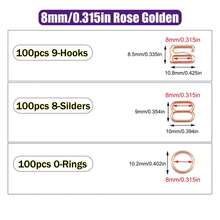 HSDOUBLE 300pcs/Pack Metal Bra Rings, Sliders, Bra Strap Hooks, Adjustable Buckles, Lingerie Strap Adjustment Accessories, Used For Lingerie Swimwear Adjustment Sewing Accessories - 300pcs - View 31