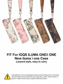 1PC For IQOS ILUMA ONE/ILUMA I ONE/New Iluma I One Series Universal Protective Case PU Leather Cover + TEREA 20pcs Storage Bag PU Leather Material Soft Lanyard Anti-Drop Anti-Scratch Anti-Collision Wear-Resistant Precise Cutout Unisex Protective Case Lightweight Integrated Storage Box Portable Fashion Accessory Business Casual Essential Protective Storage Box Gift For Yourself Storage Box - ILUMA ONE/i ONE Leather Case + Cigarette Pack - View 6