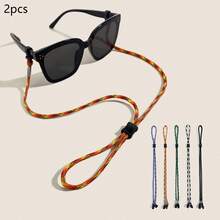 2 Packs Premium Glasses Anti-Drop Straps, Sturdy Anti-Lost Eyewear Chains, Comfortable Wearable Cords, Universal Practical Accessories For All Kinds Of Glasses - Multicolor - View 1