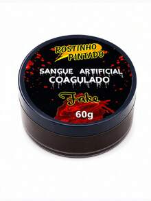 Artificial Blood Fake Red Professional Makeup SFX Decoration Halloween Costumes Cosplay Horror Realistic Effect For Parties And Events - 60g Coagulated - View 6