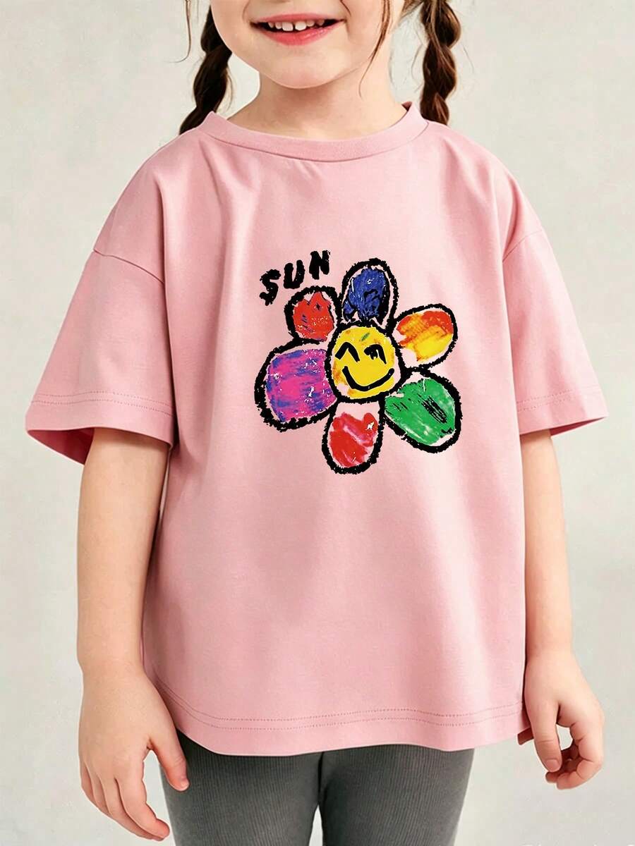 Young Girls T-Shirts - 粉色 - 查看 1