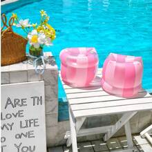 2pcs Inflatable PVC Arm Floats, Striped Swimming Pool Rings, Suitable For Adults Men And Women, For Water Sports Learning, Swimming Training, Summer Beach Party - Multicolor - View 17